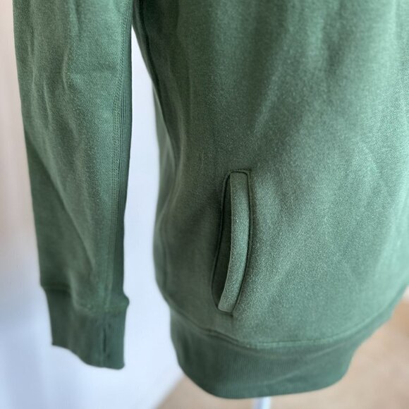 ZYIA Active Oh So Soft Cowl Neck Hoodie in Olive Green - Picture 3 of 7